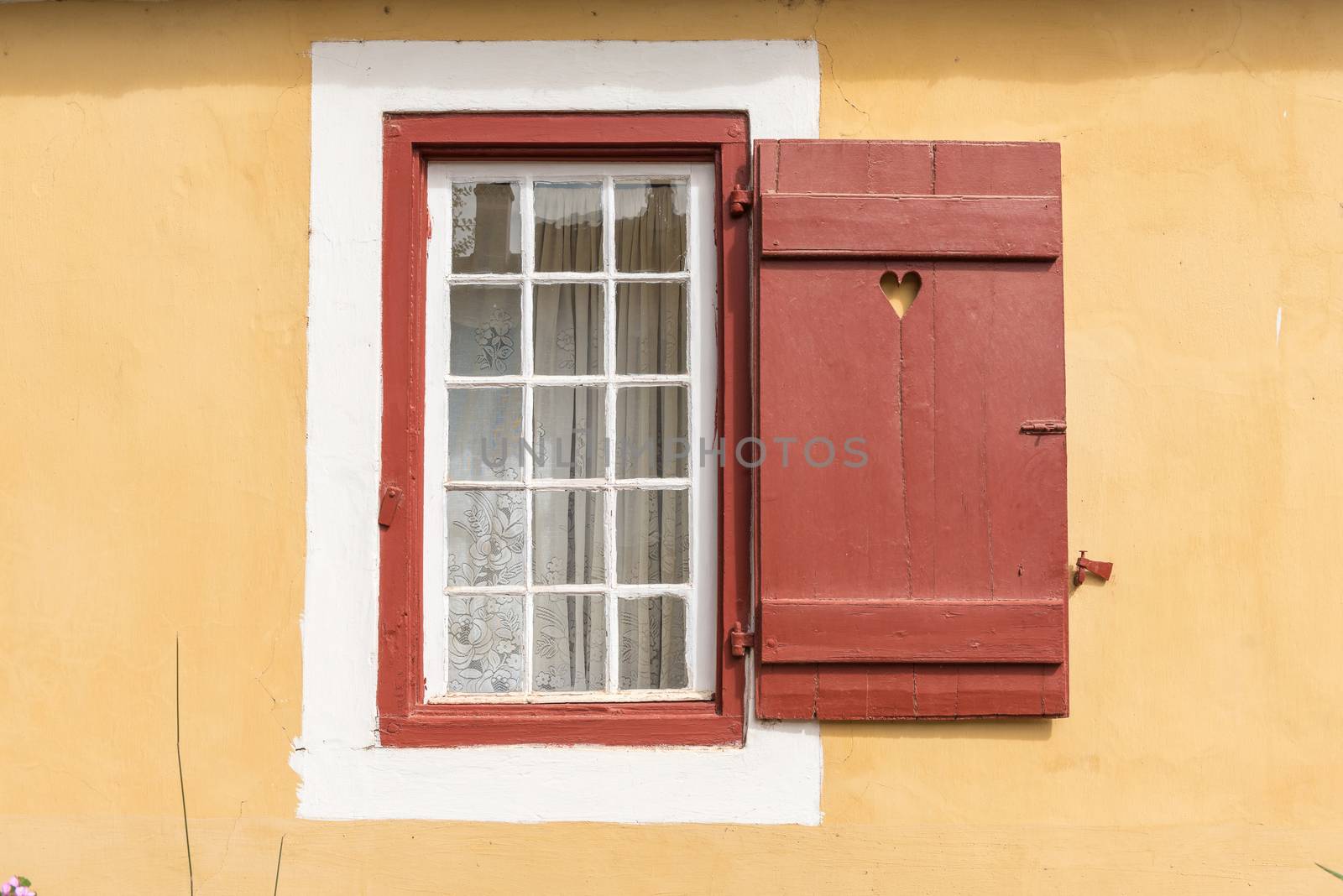 Window of a parsonage in Genadendal. Genadendal is the first mission station in South Africa, founded 1738