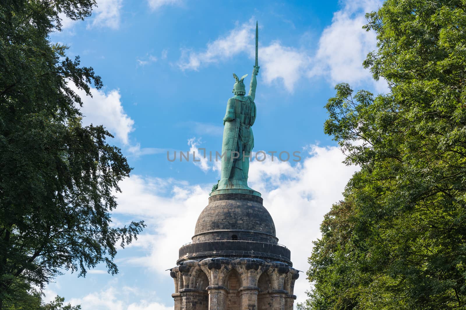 Hermann Monument in the Teutoburg Forest in Germany.        by JFsPic