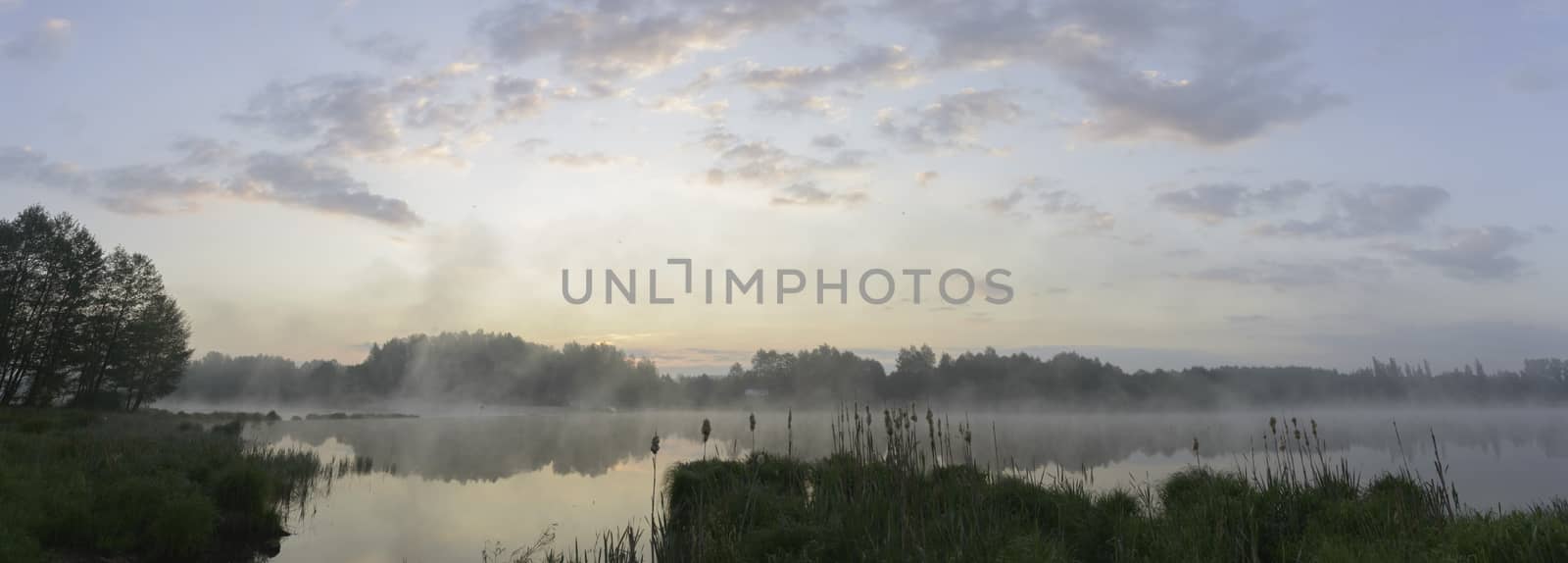 landscape with natural river, nature series