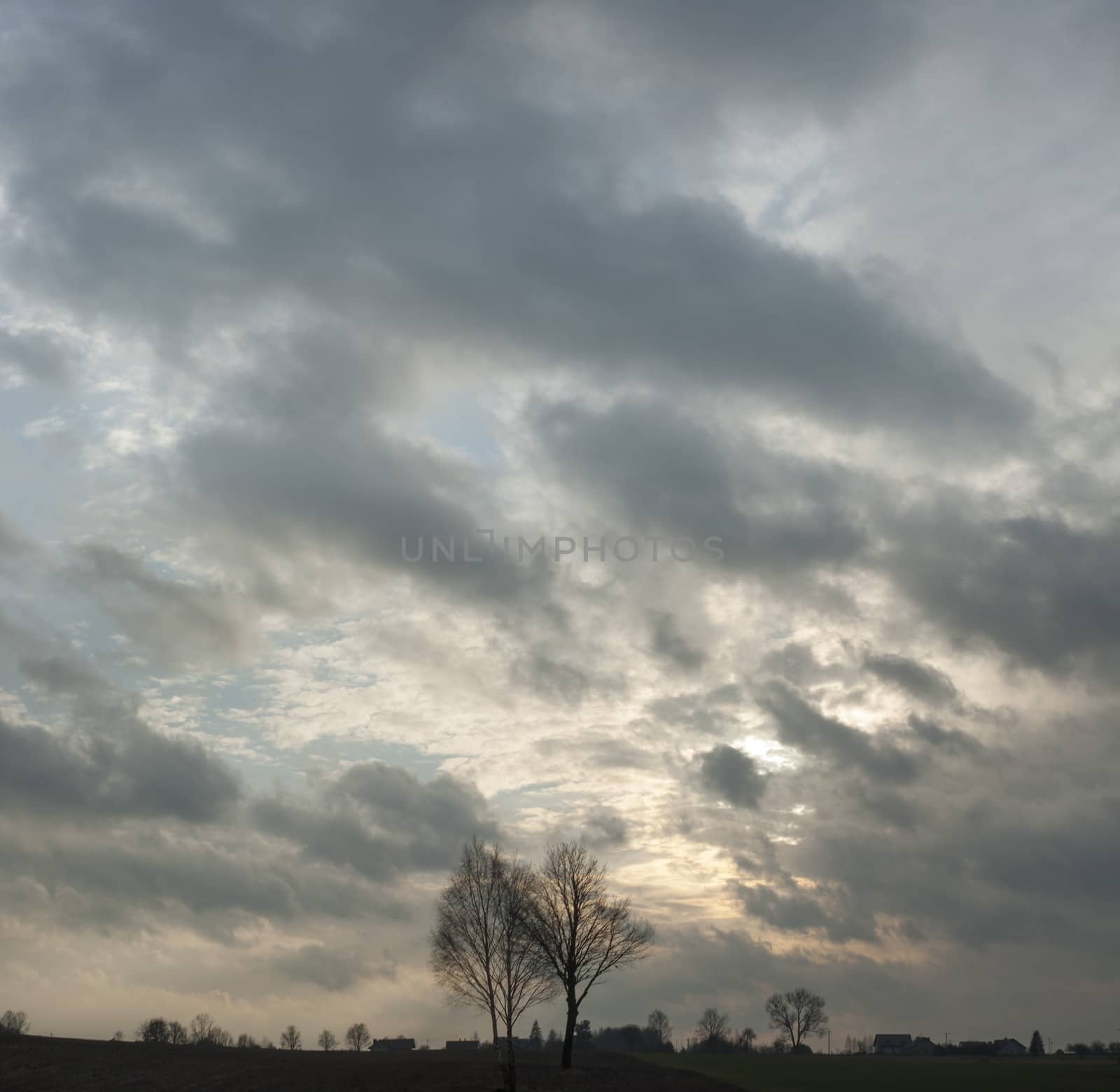 blue sky, natural clouds, nature series