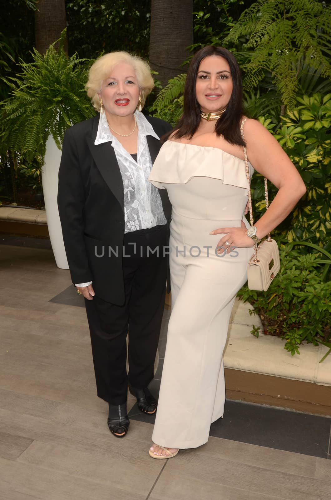 Mercedes Javid and mother Vida at the Associates for Breast and Prostate Cancer Studios Annual Mother's Day Luncheon, Four Seasons Hotel, Beverly Hills, CA 05-10-17
