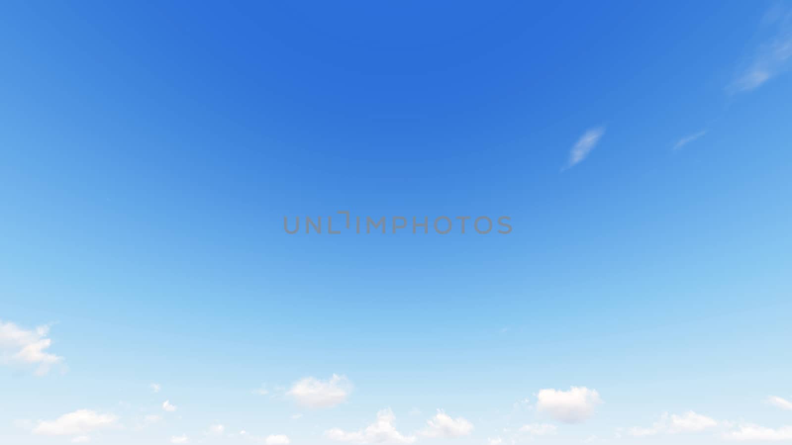 Cloudy blue sky abstract background, blue sky background with tiny clouds, 3d rendering

