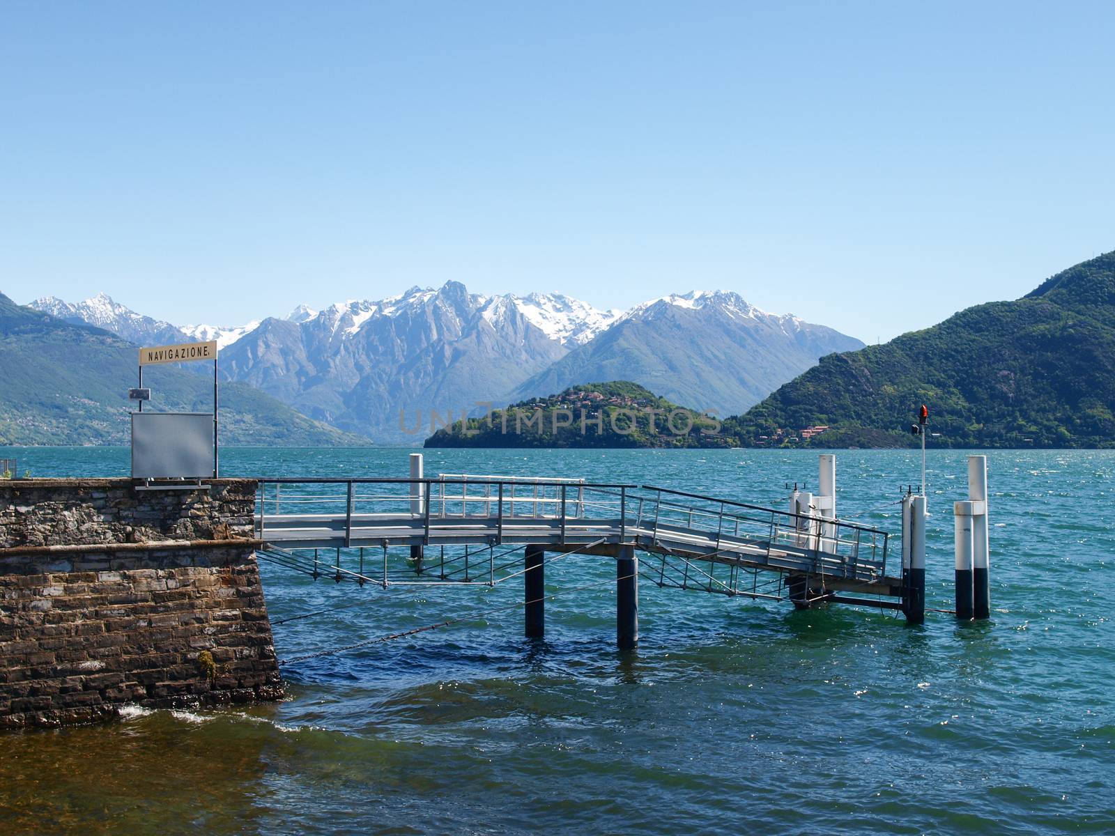 Pianello del Lario, Lake of Como, Italy: pier on the lake