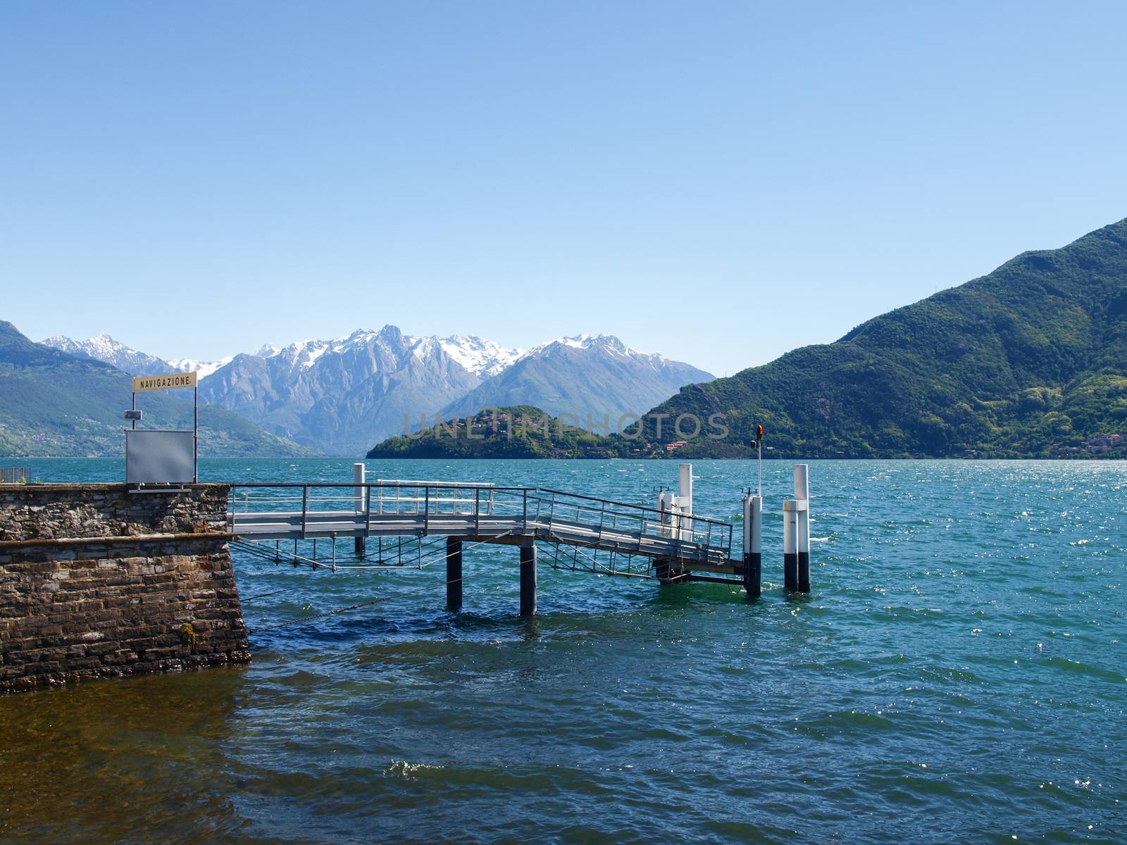 Pianello del Lario, Lake of Como, Italy: pier on the lake