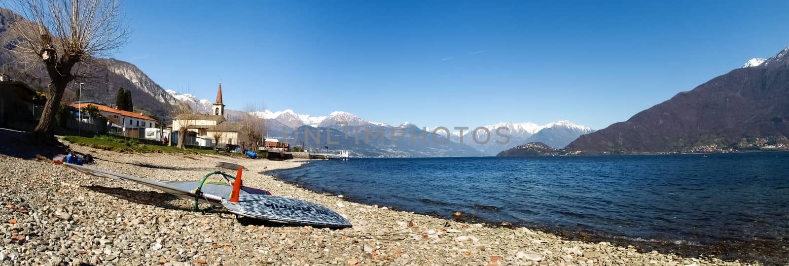 Windsurfing on the beach by mauro_piccardi