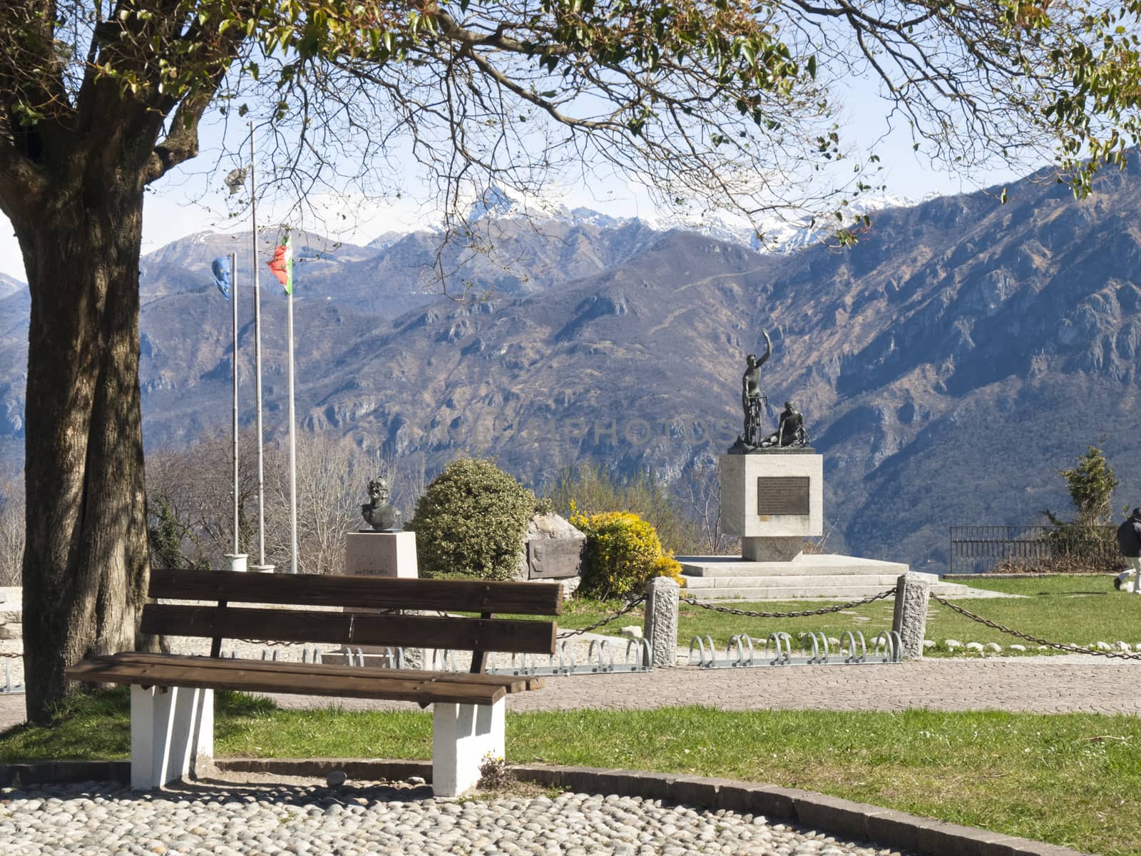 Monument in memory of cyclists Ghisallo by mauro_piccardi