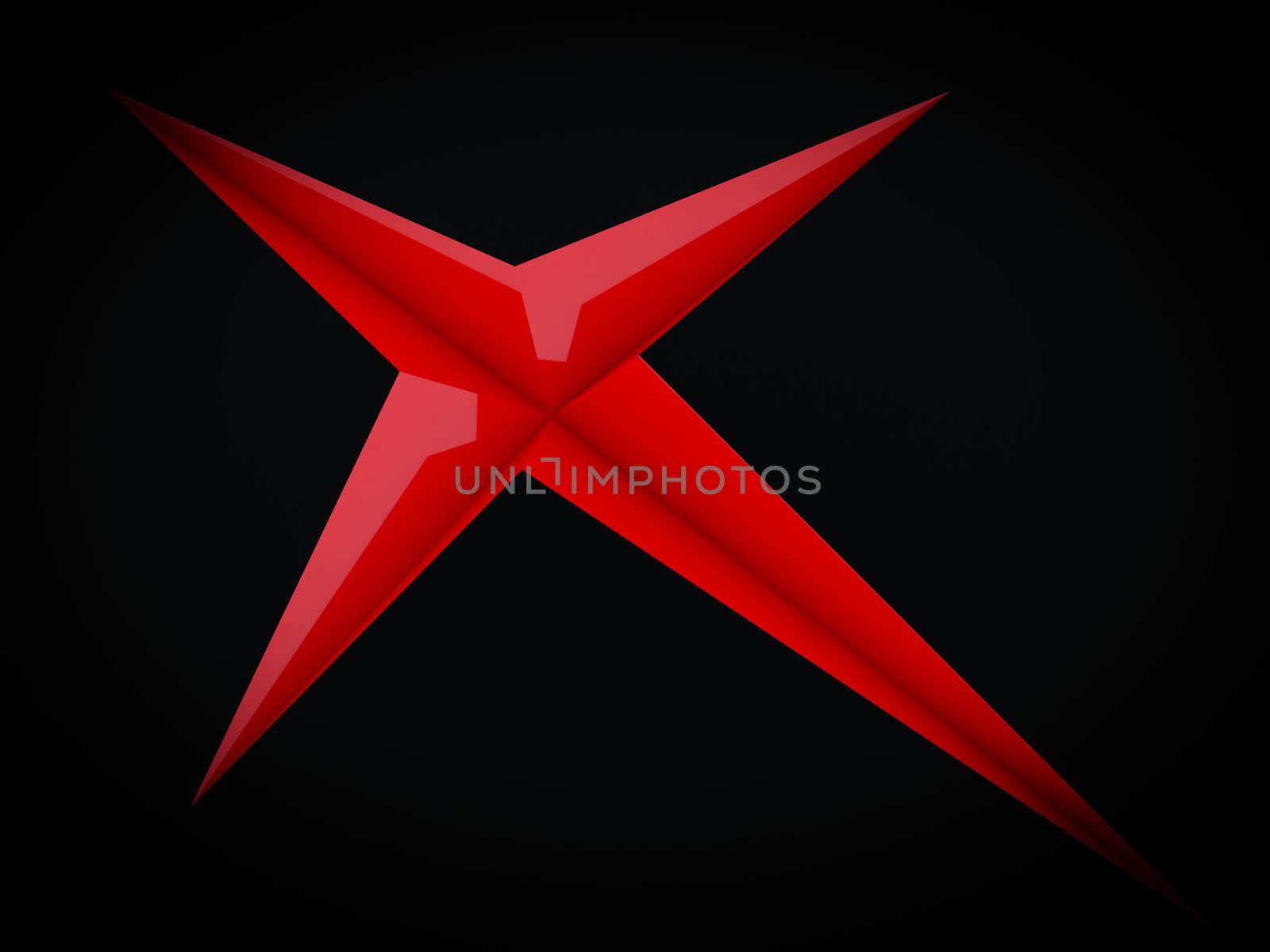 3D rendering of abstract modern abyss shape background  by chingraph