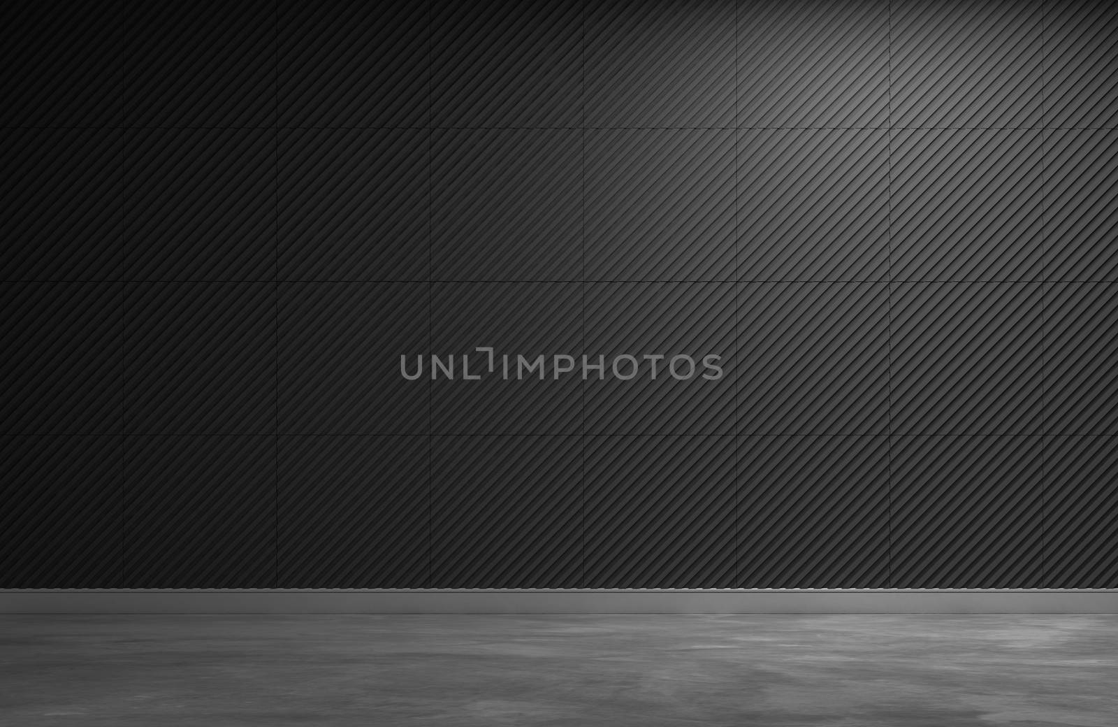 black wall background 3d wall panel backdrop 3d rendering by chingraph