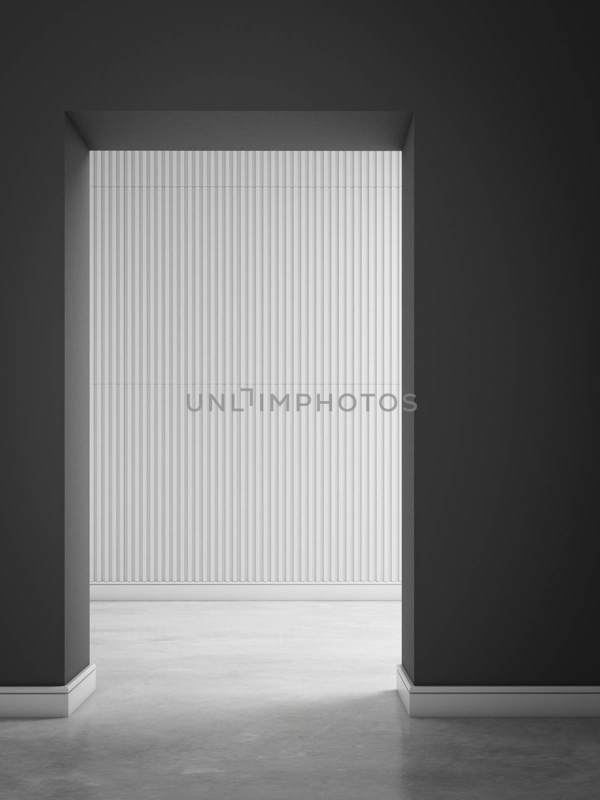 hall wall walkway background 3d rendering by chingraph