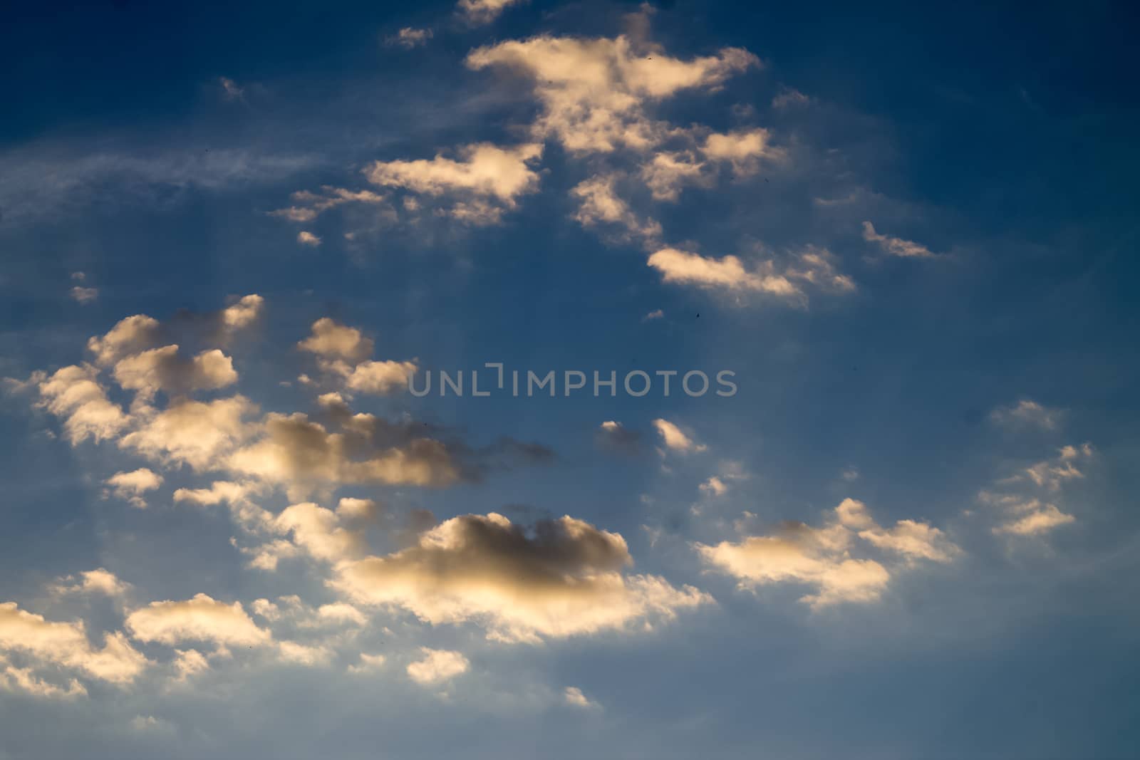 blue skies,time close to sunset. beautiful composition