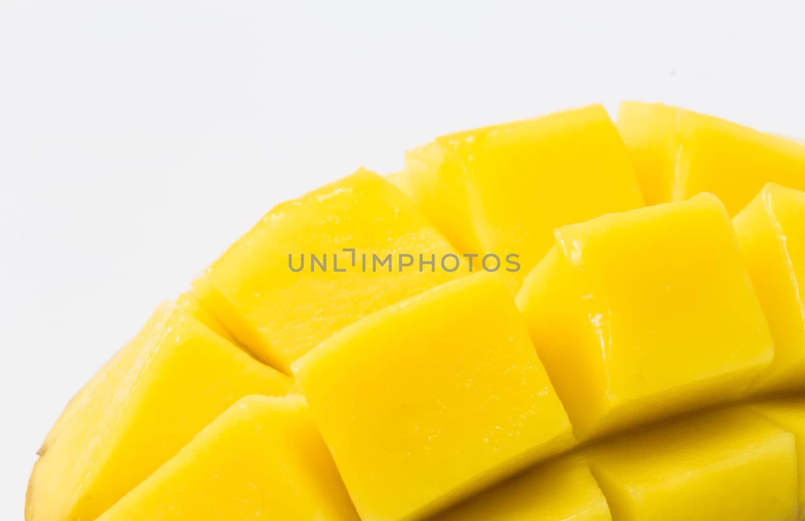 fresh delicious yellow mango isolated  on white background