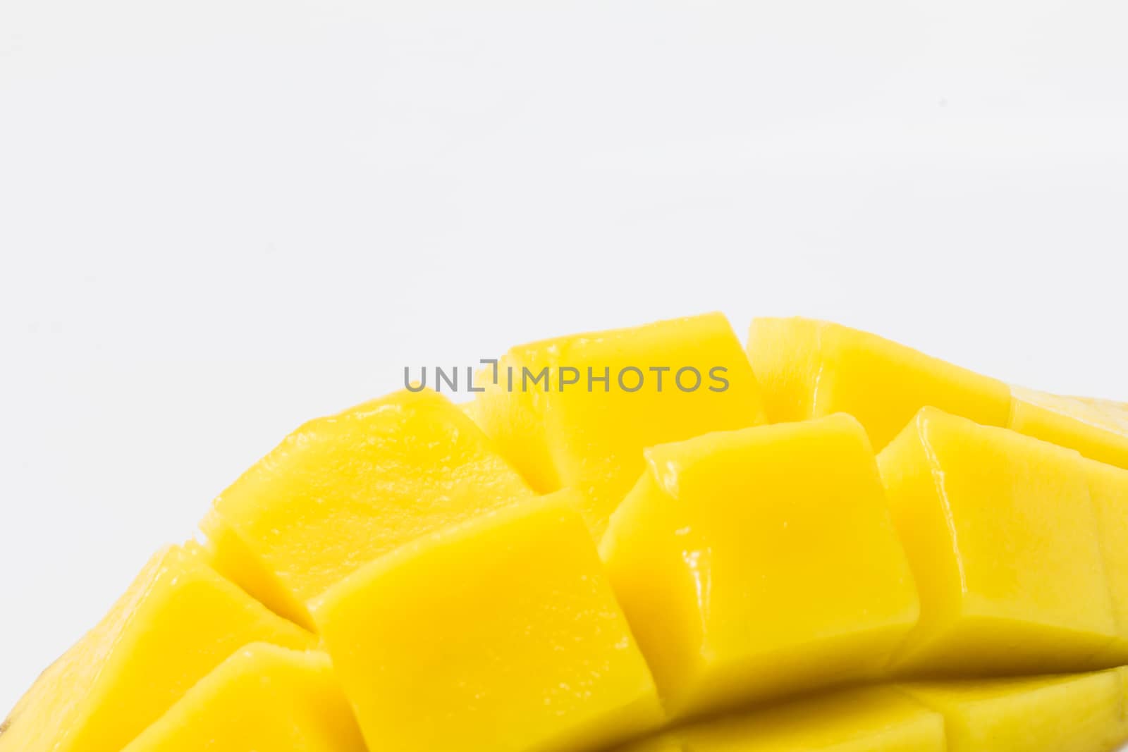 fresh delicious yellow mango isolated  on white background by chingraph
