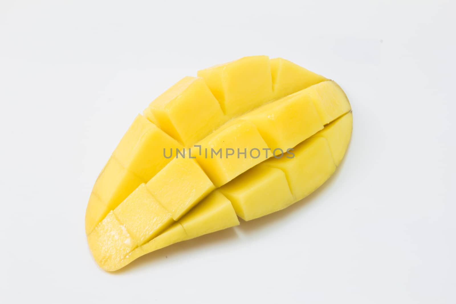 fresh delicious yellow mango isolated  on white background