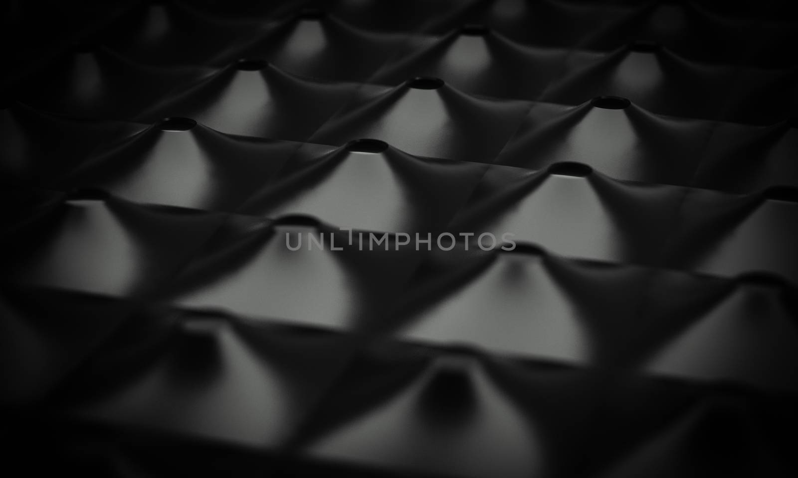 abstract black background panel close up 3d rendering