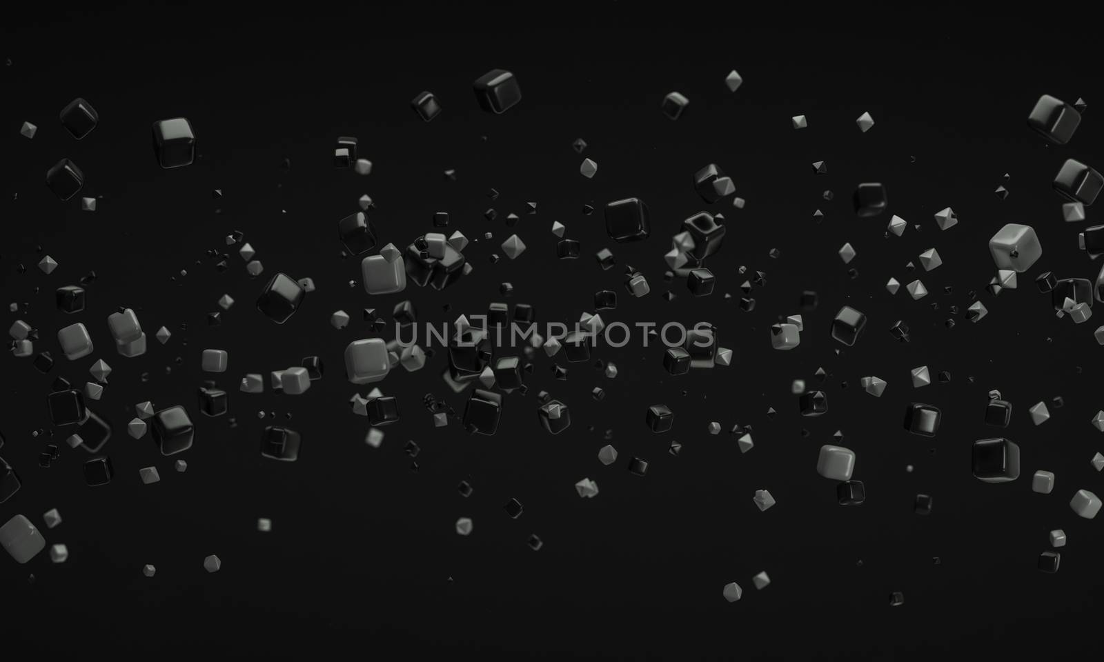 abstract black modern technology background 3d rendering by chingraph