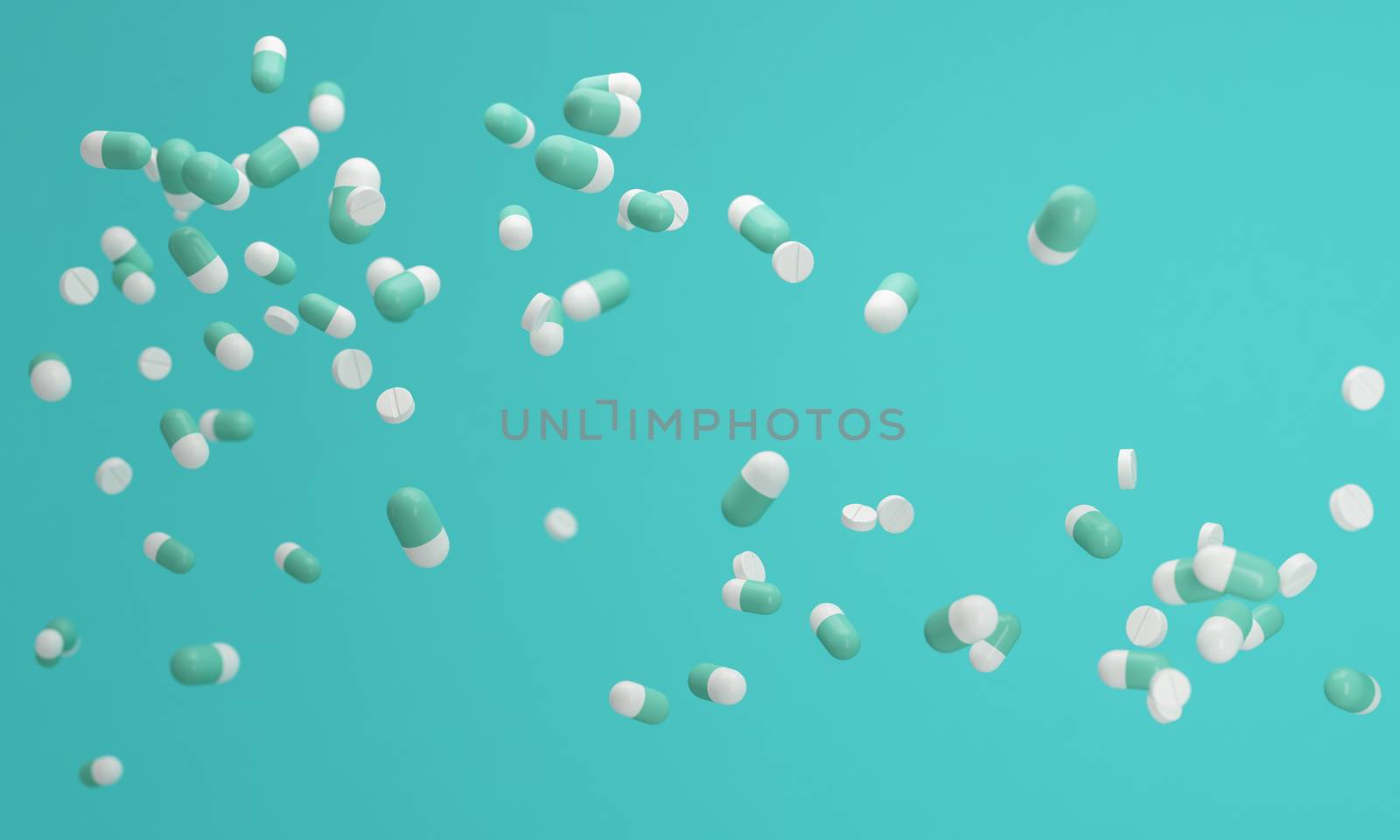 Pastel color medicine background,  lovely pastel background 3d rendering