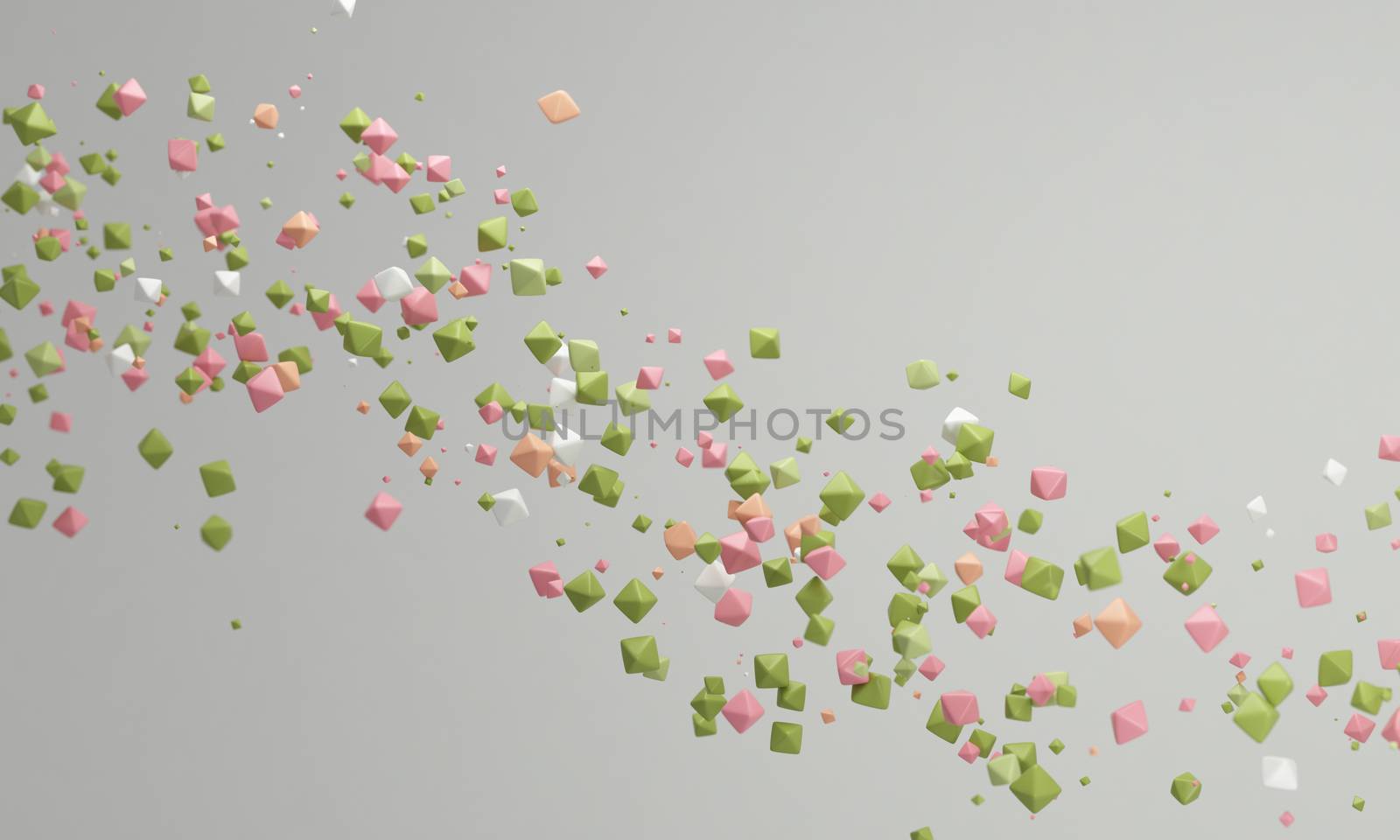 Pastel color candy background pink and green,  lovely pastel background 3d rendering