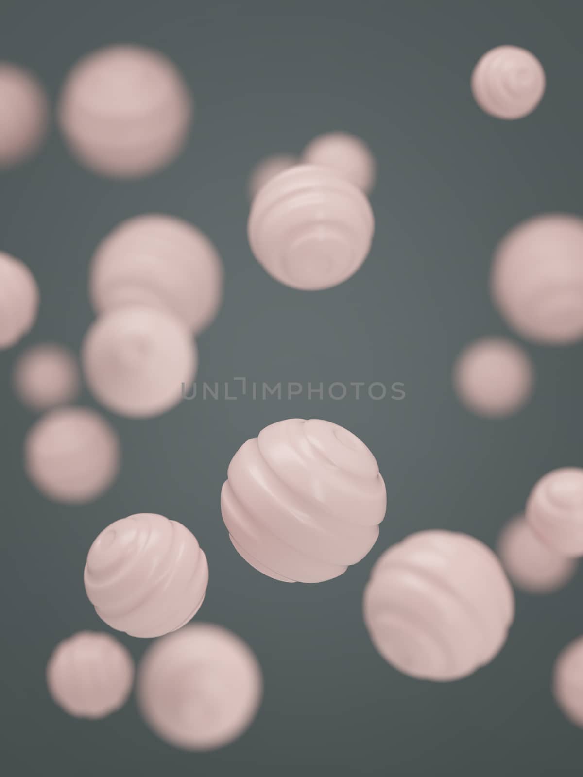 Pastel color candy background rose quartz 3d rendering