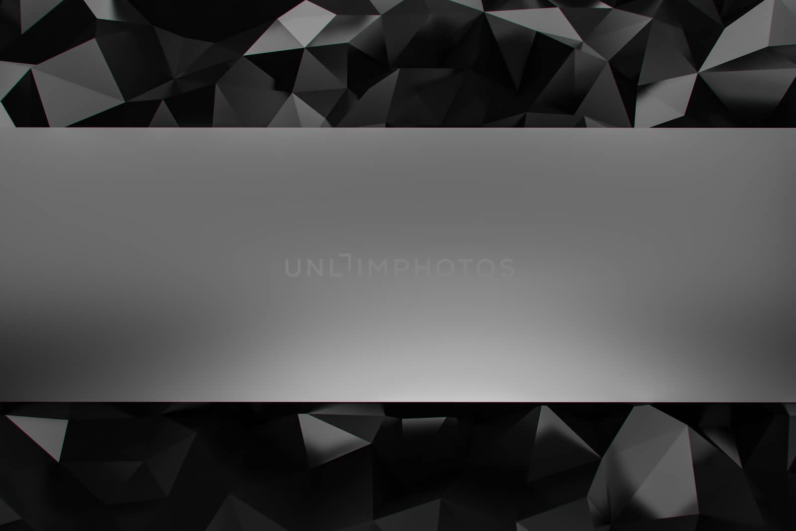 abstract black modern lowpoly background 3d rendering