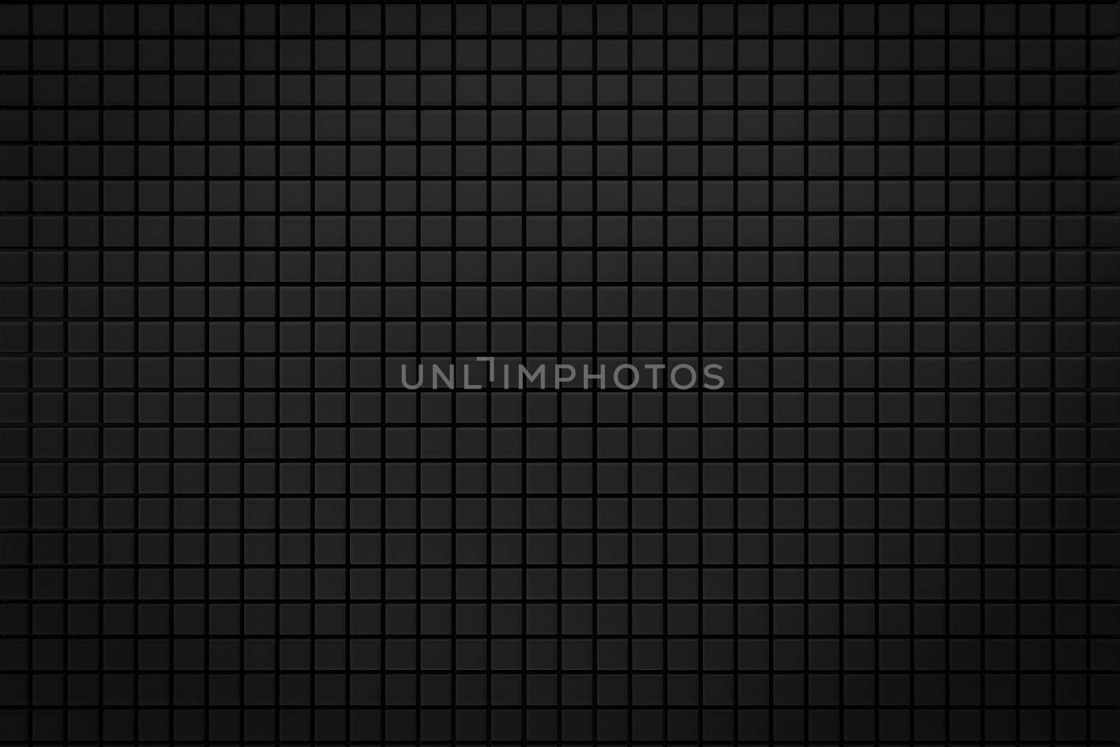 pixel black grid background 3d render with copy space by chingraph