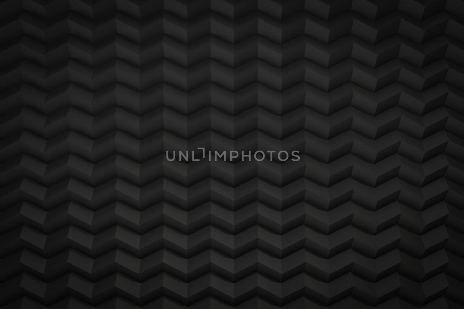 black zig zag saw background with copy space 3d render by chingraph