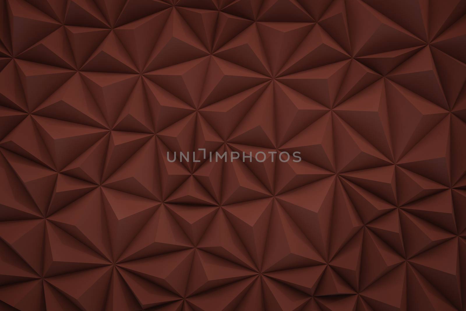 Abstract red marsala low poly background with copy space 3d render