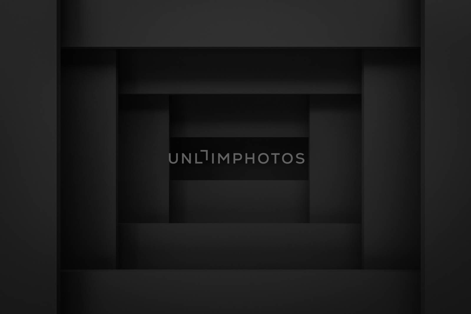 black layer layout paper material background 3d render