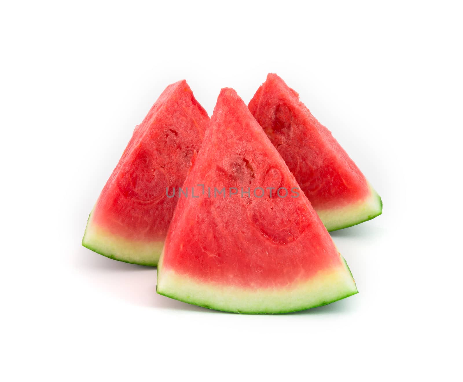 fresh seedless watermelon isolated on white by chingraph
