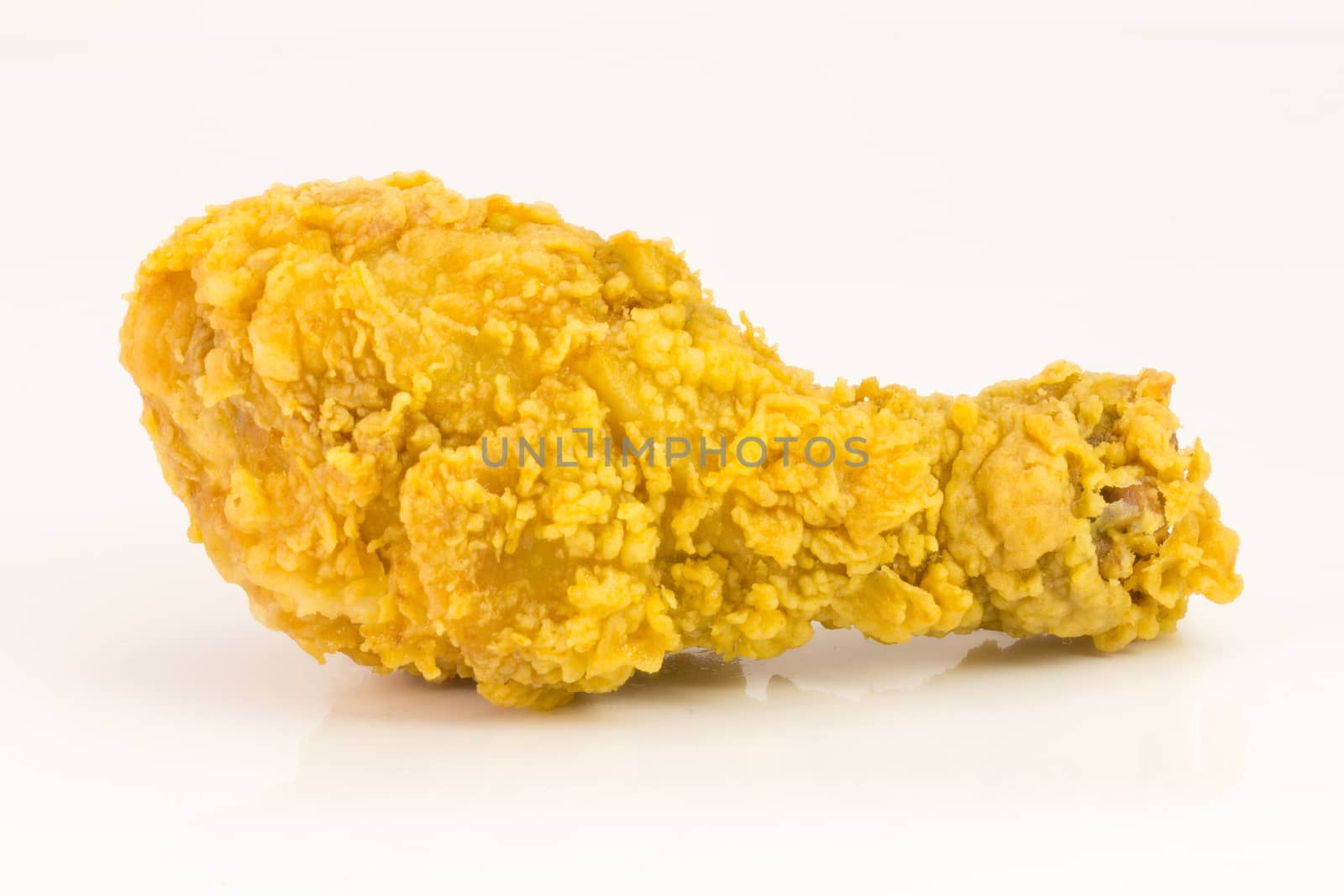 fried chicken drumstick  isolated on white by chingraph