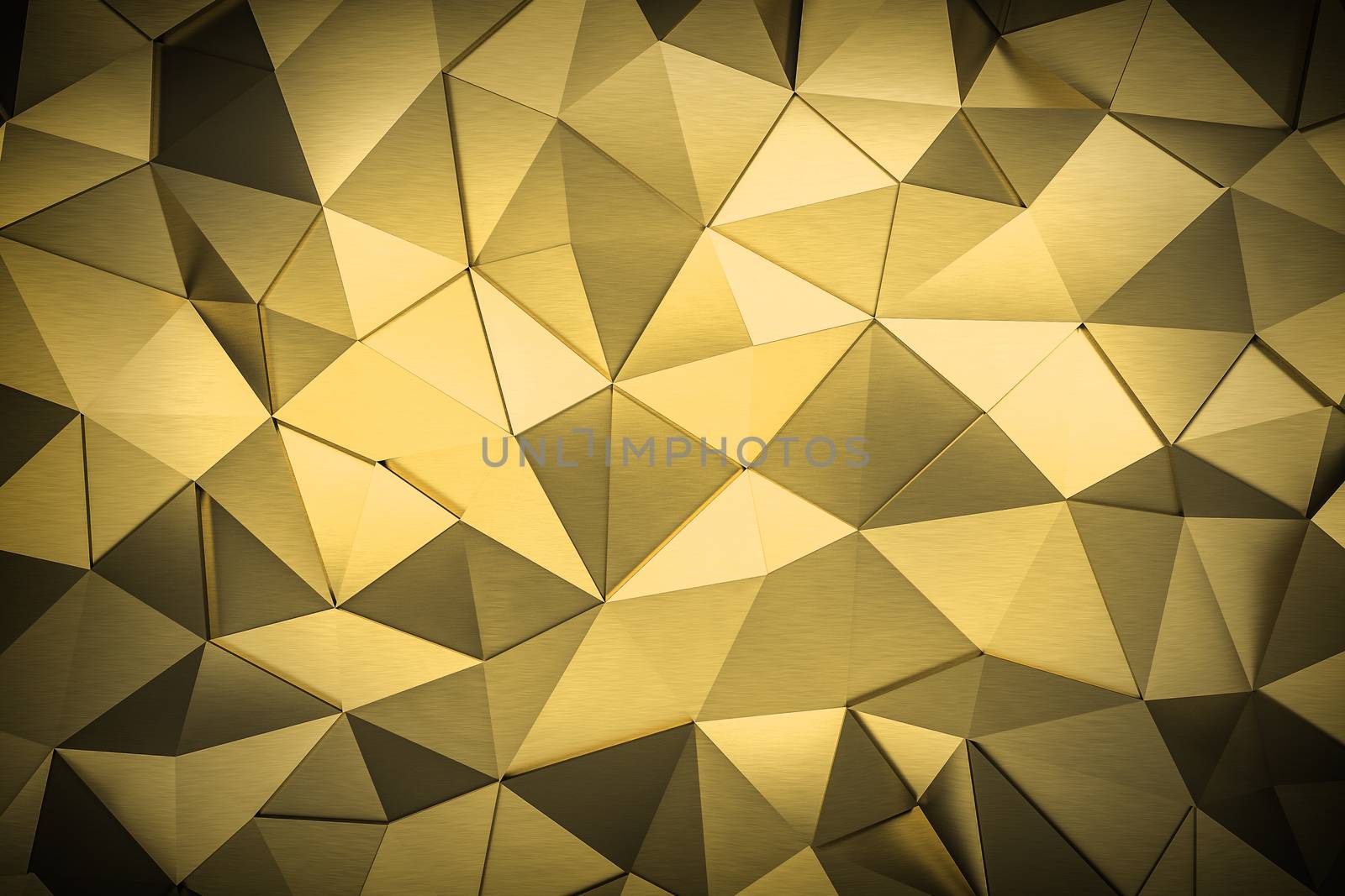 metal triangle mosaic background 3d render by chingraph