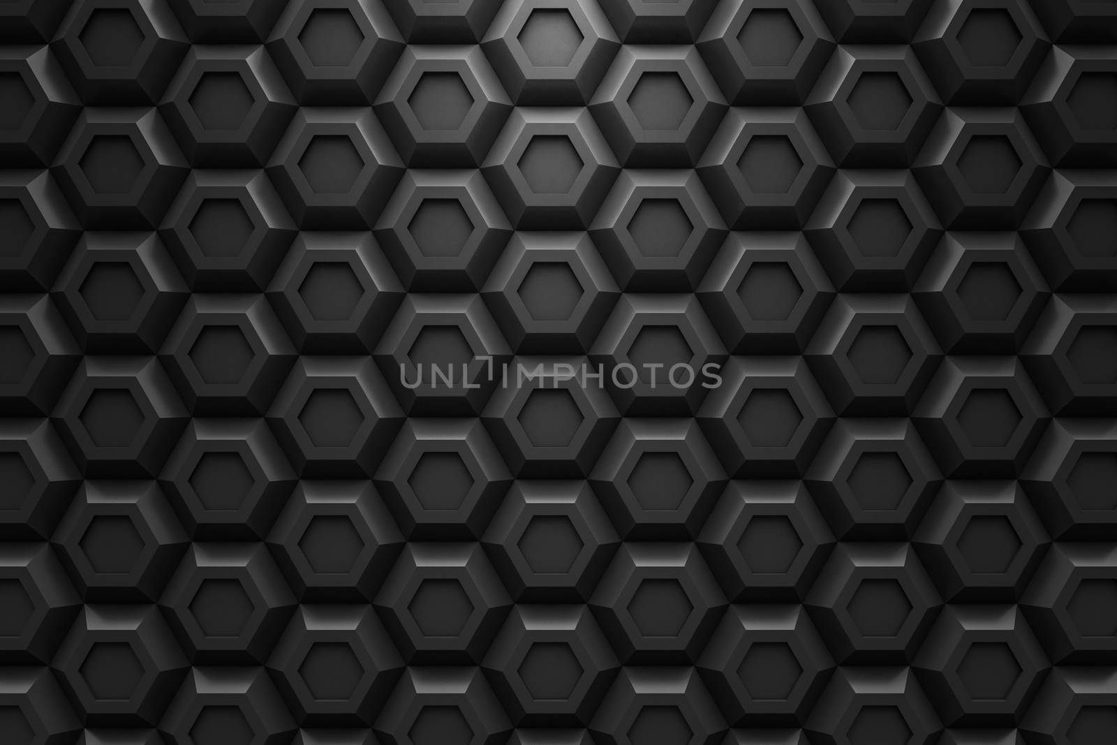 black hexagon Honeyomb modern technology black abstract 3d  background