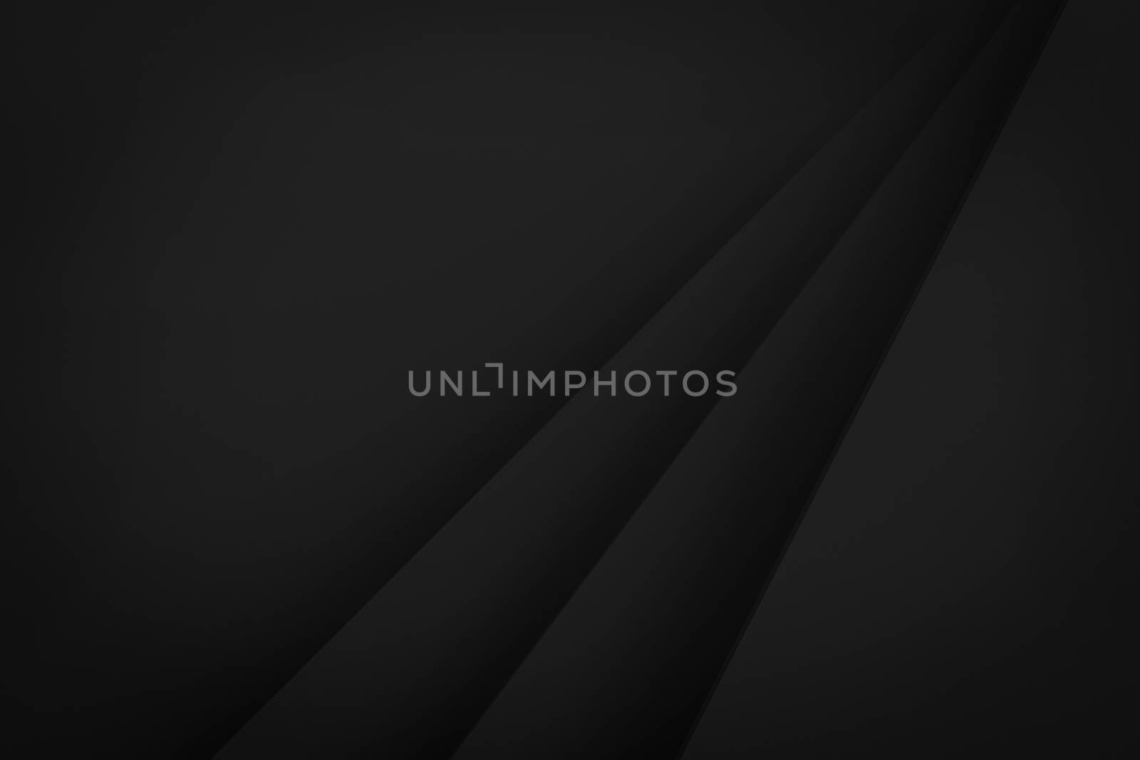 black stack paper material layer background 3d render