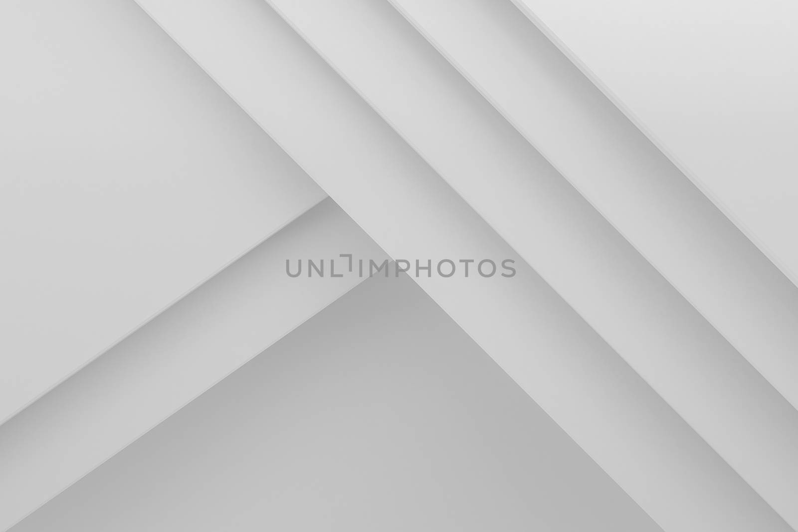 white stack paper material layer background 3d render