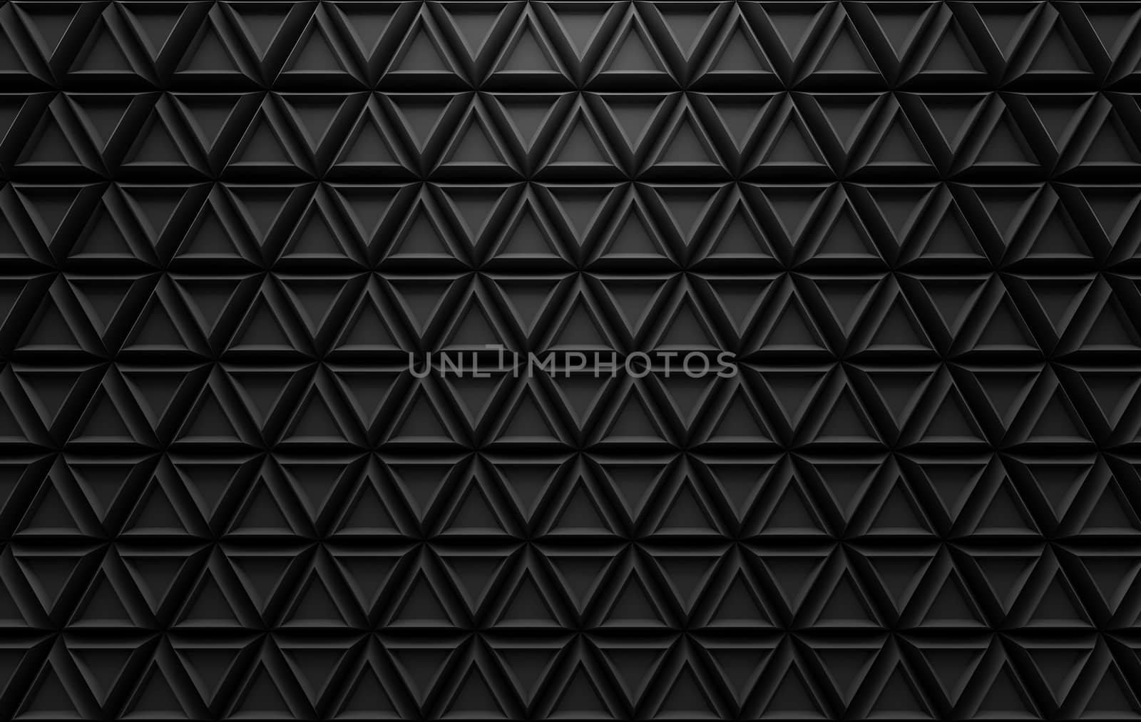 abstract black triangle pattern background 3d rendering by chingraph