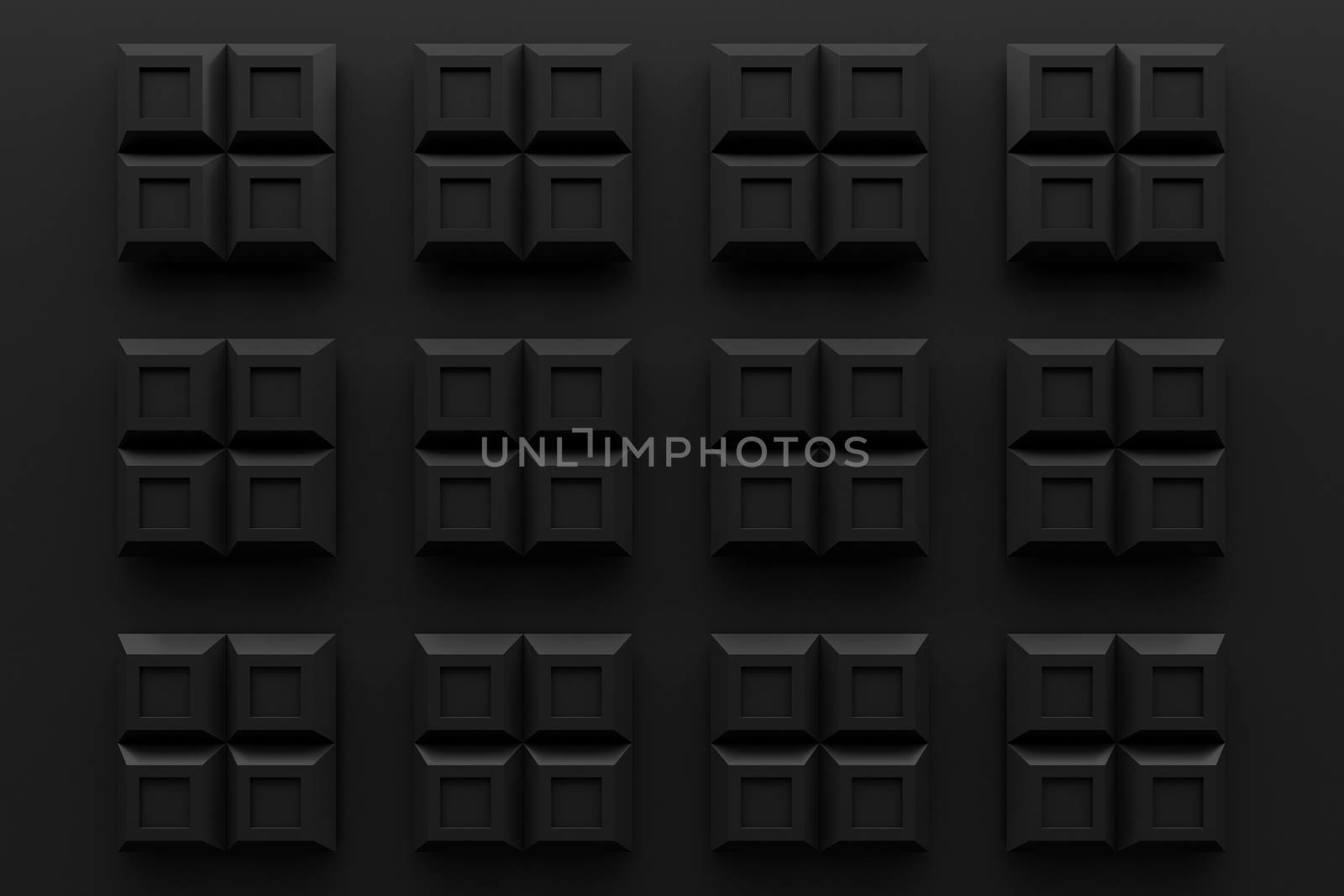 black square block box  modern technology black abstract 3d  bac by chingraph