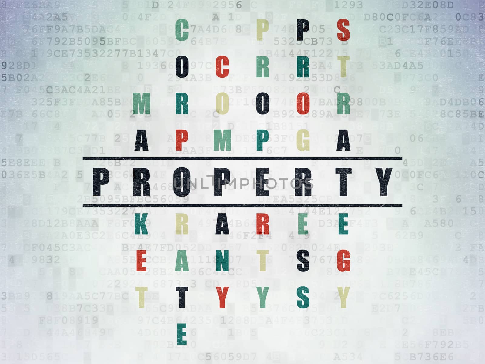 Business concept: Property in Crossword Puzzle by maxkabakov