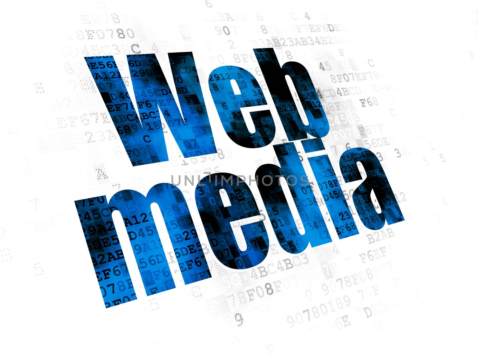 Web development concept: Web Media on Digital background by maxkabakov