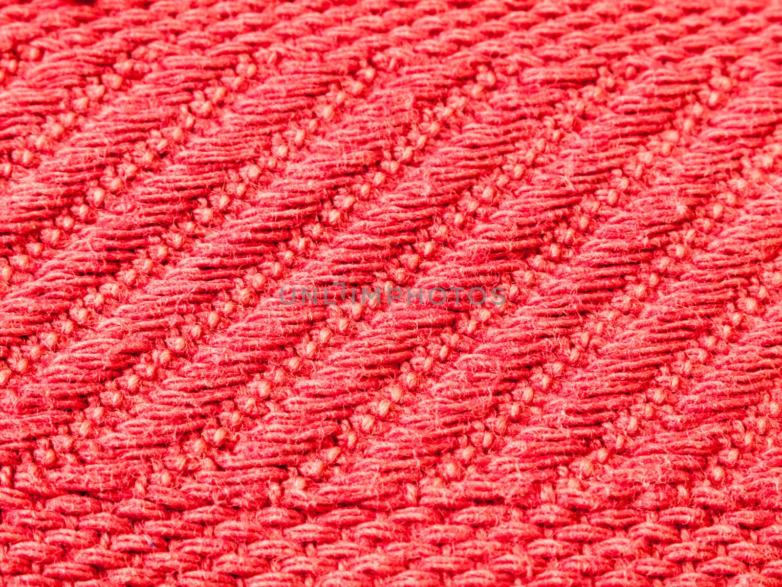 macro close up studio fabric red cotton wool close up texture