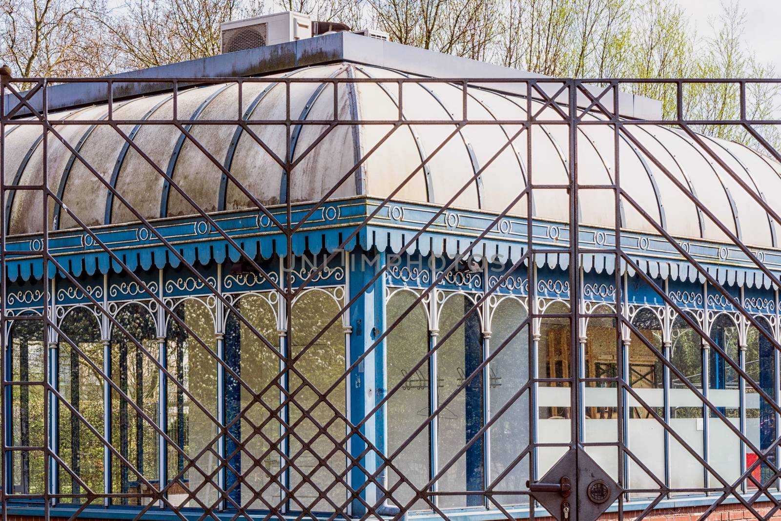 Tourainer pavilion in the city park of the city of Muelheim in Germany.