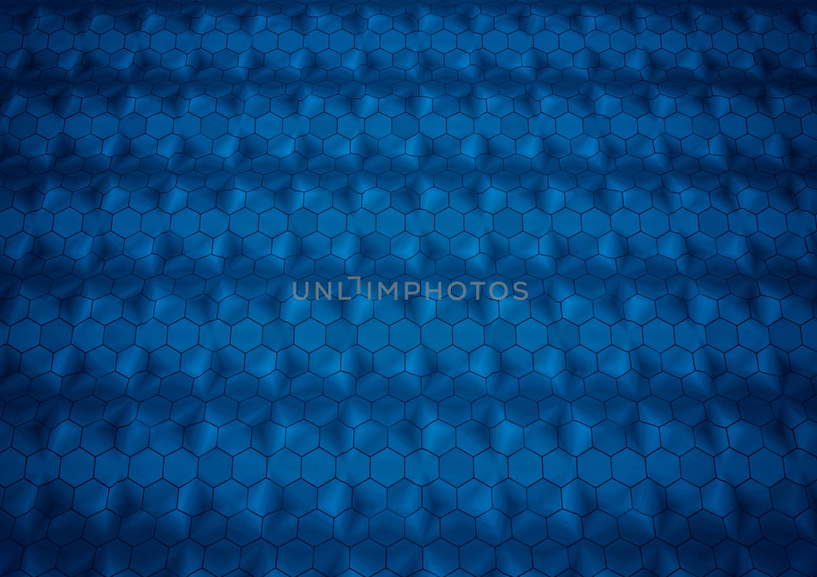 Abstract honeycomb background 3d illustration or backdrop. 3D rendering.