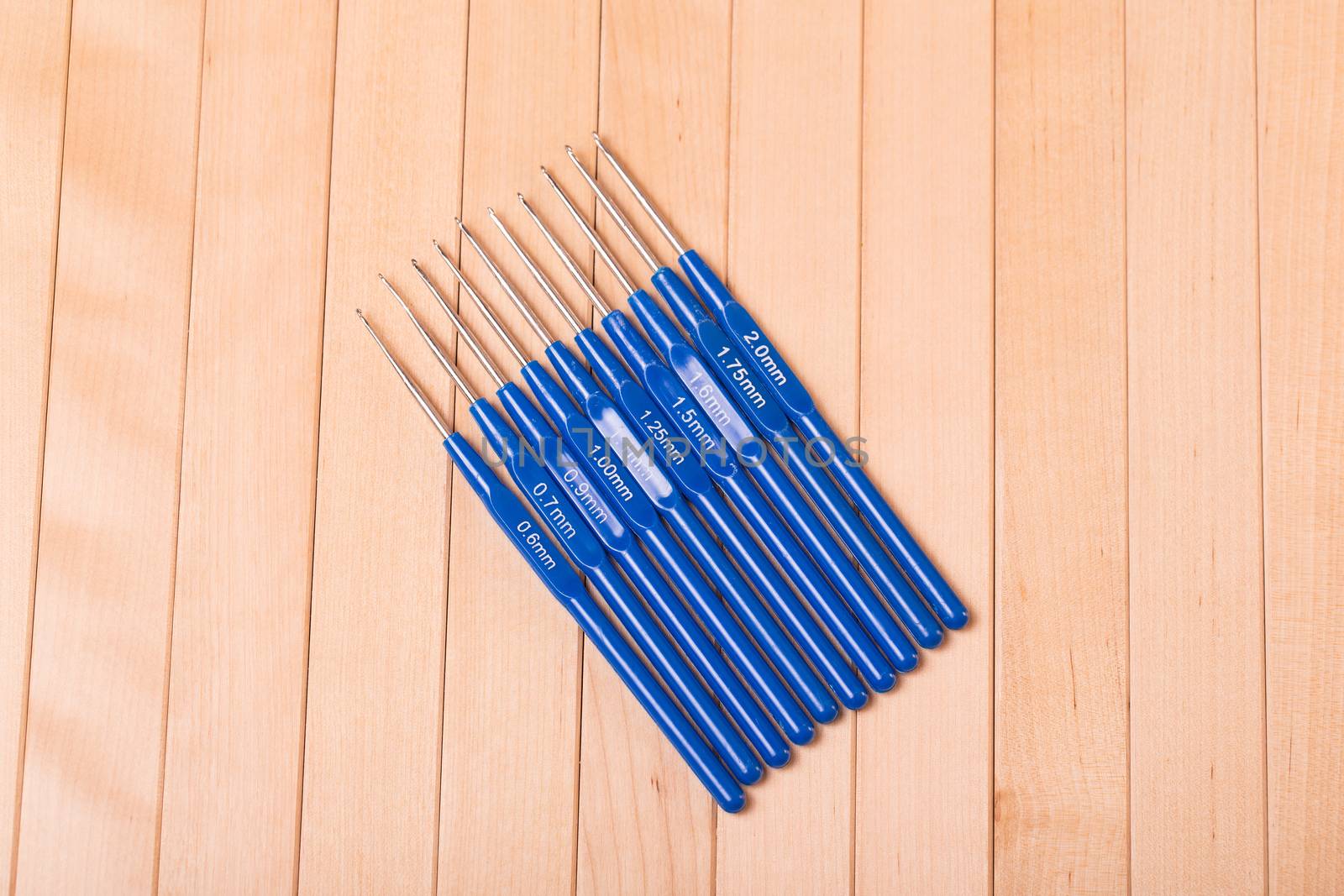 Photo of colorful crochet hooks