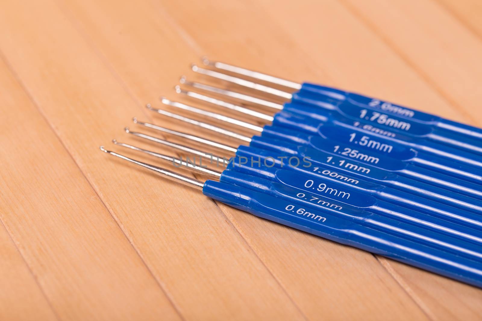 Photo of colorful crochet hooks