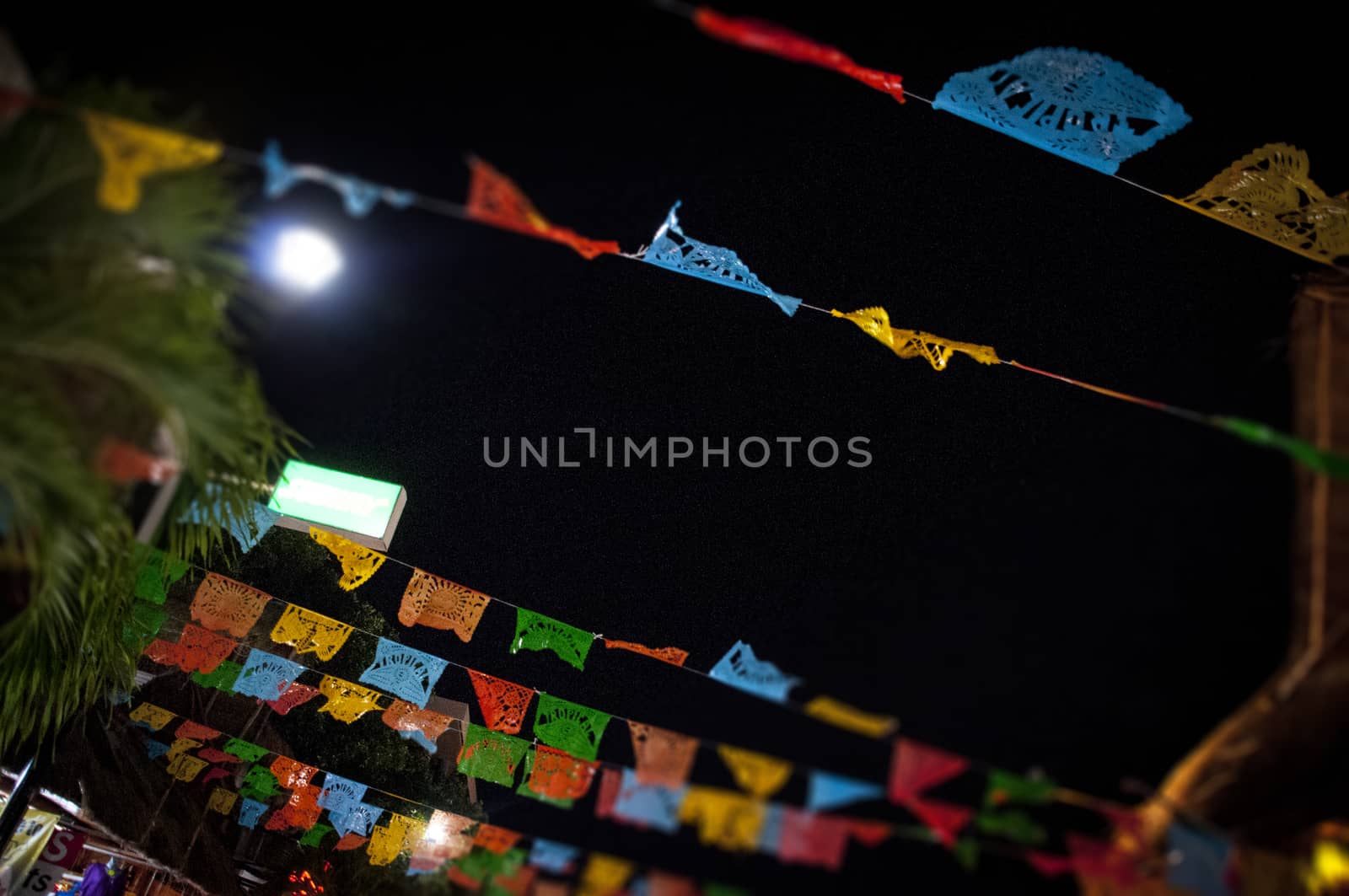 Coloured flags in Mexico