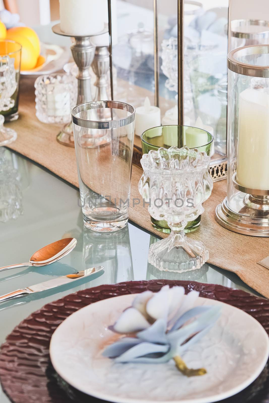 Detail  image of Elegant dining table setting