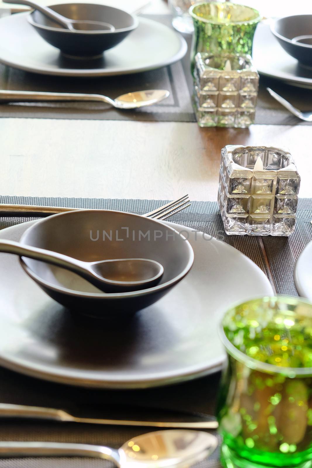 Detail  image of Elegant dining table setting