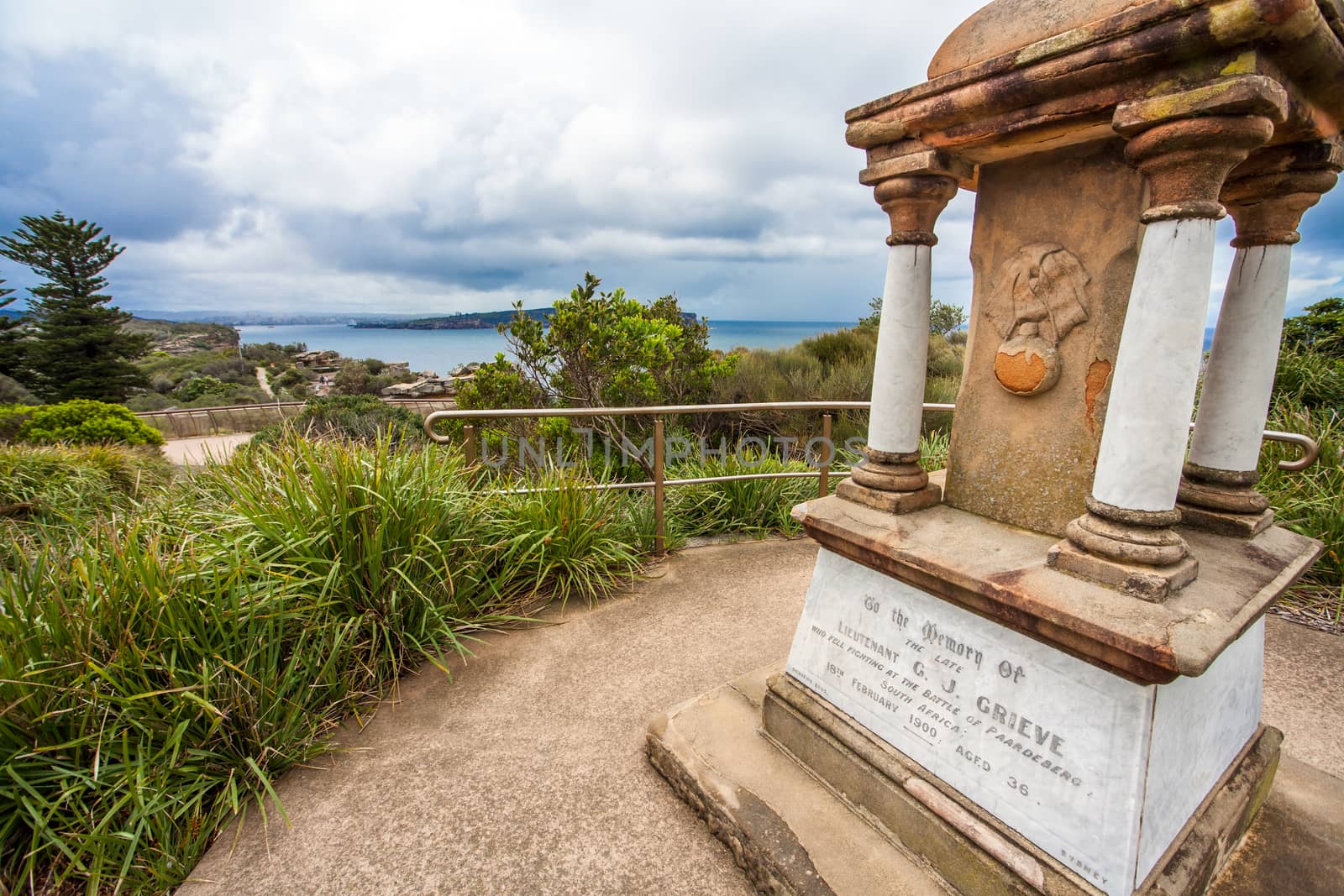 Memorial to Lt G J Grieve near Watson's Bay, Sydney