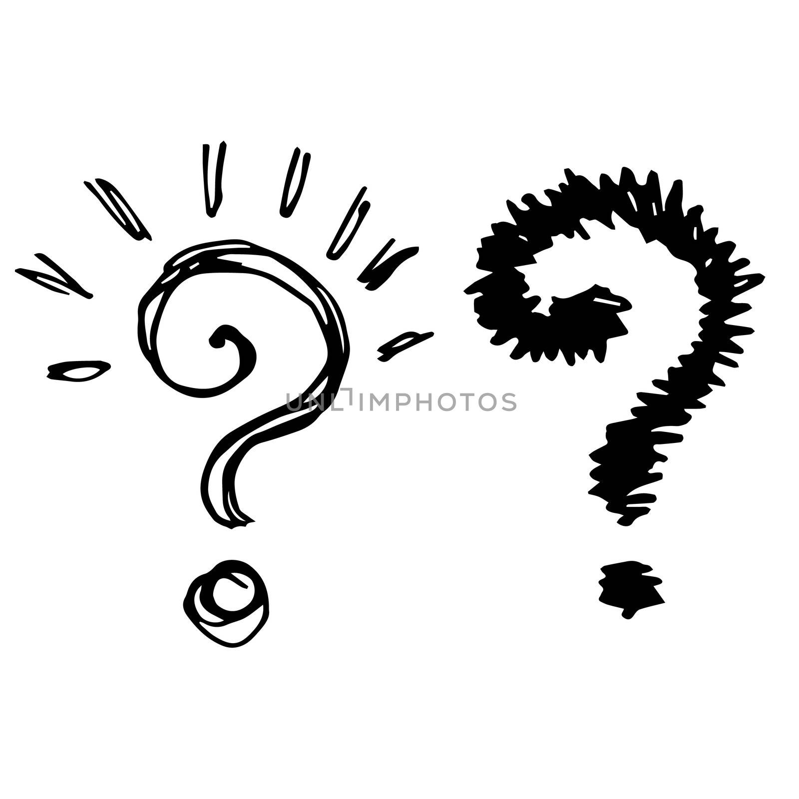 illustration of question marks by simpleBE