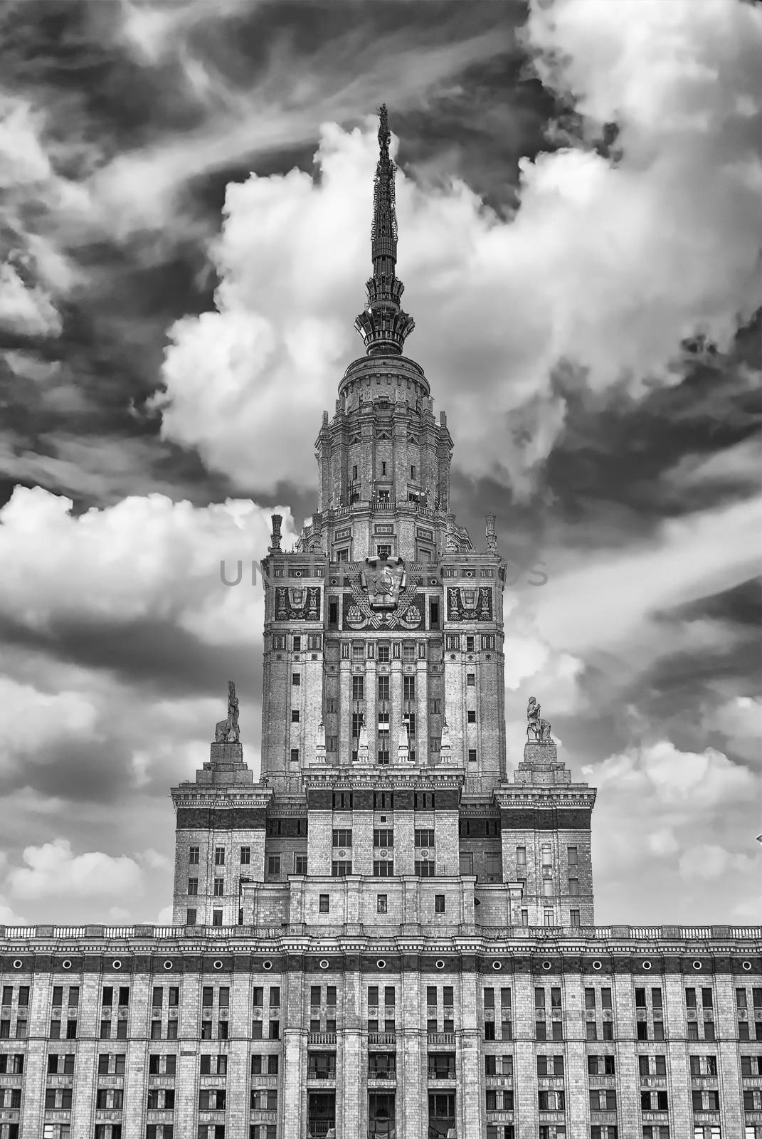 Lomonosov State University building in Moscow, Russia by marcorubino