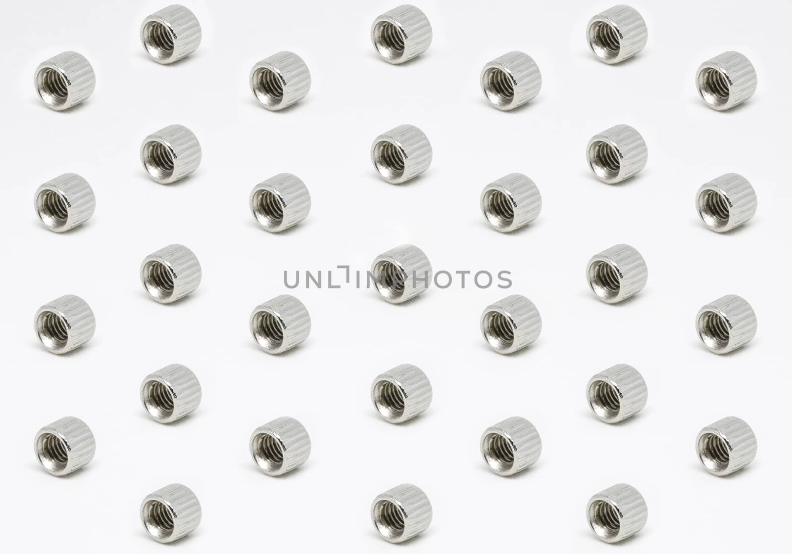 female screw pattern on white background by phochi