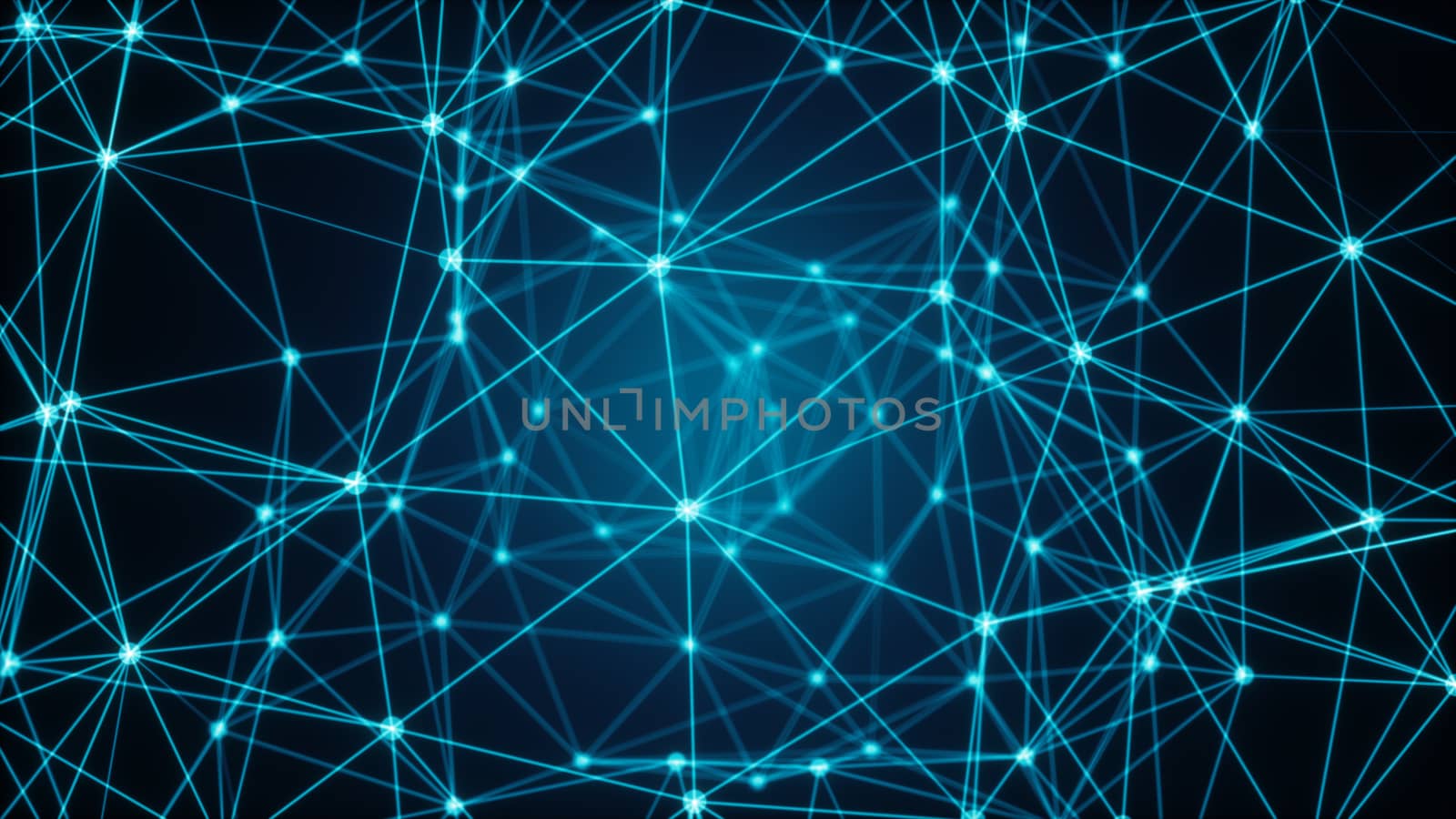 Abstract connected dots. Technology concept by nolimit046